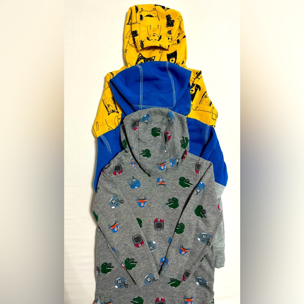 Set of 3 Kids Long Sleeves with Hoodie